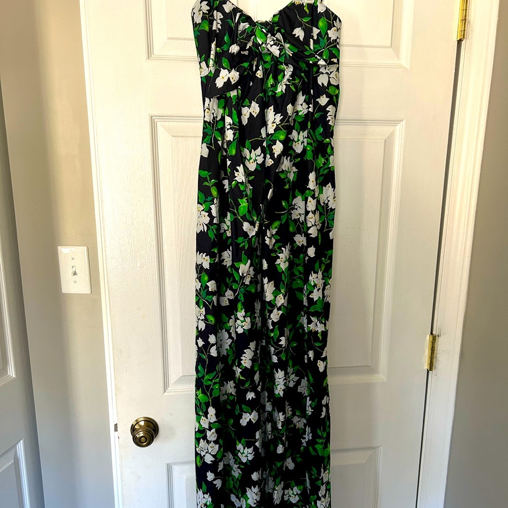 Caroline Constas Kaia maxi black floral dress